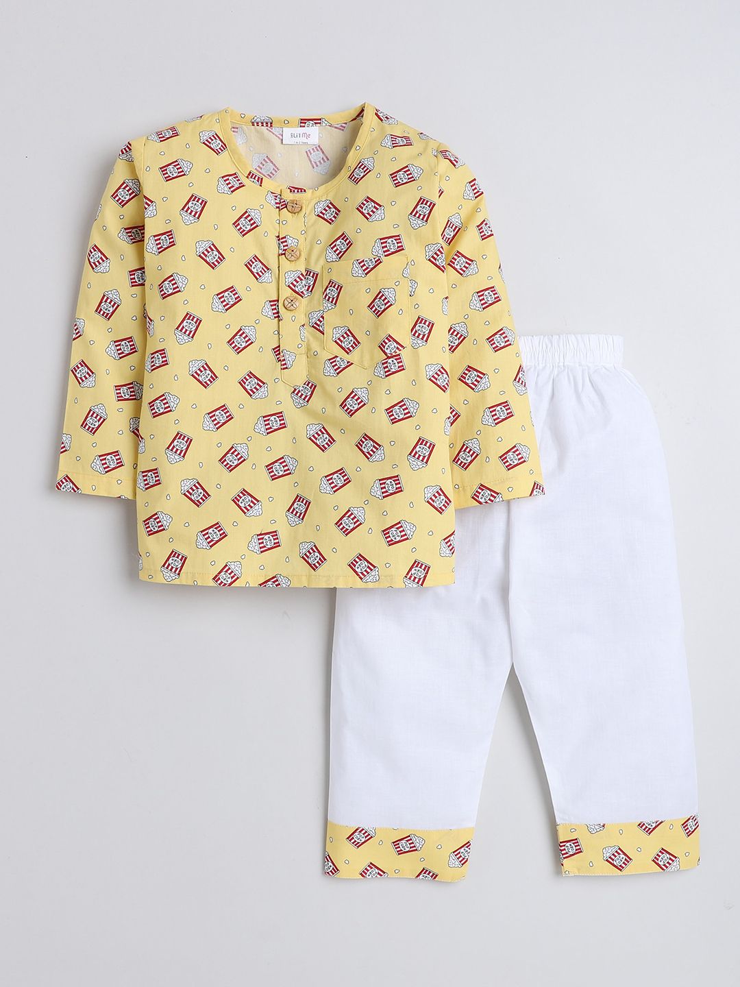BAESD Kids Conversational Printed Pure Cotton Night suit