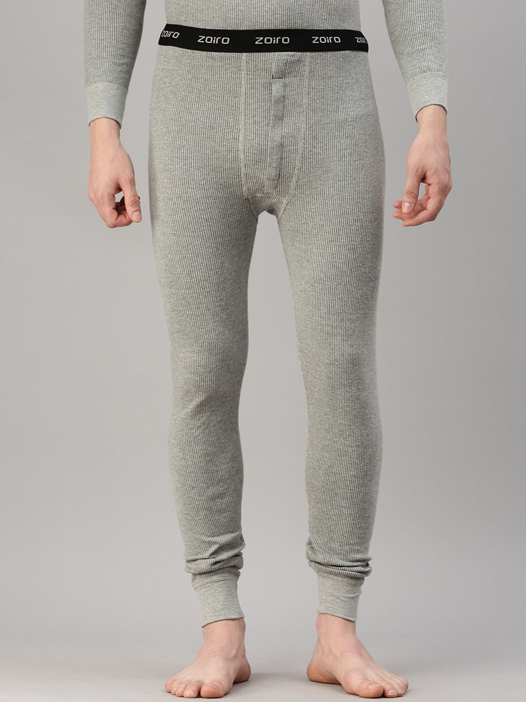 Zoiro Men Ribbed Thermal Bottoms