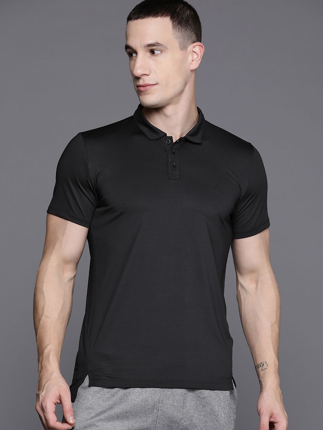 HRX by Hrithik Roshan Men Polo Collar T-shirt
