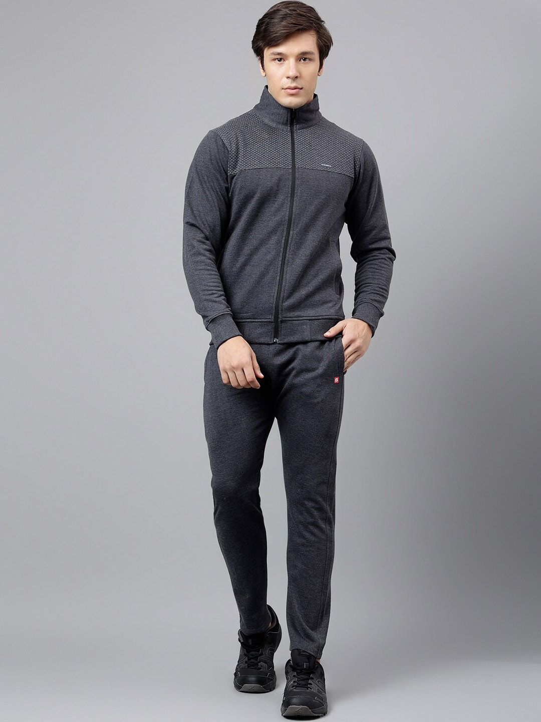 FCK GOLD Geometric Printed Relaxed Sports Tracksuit