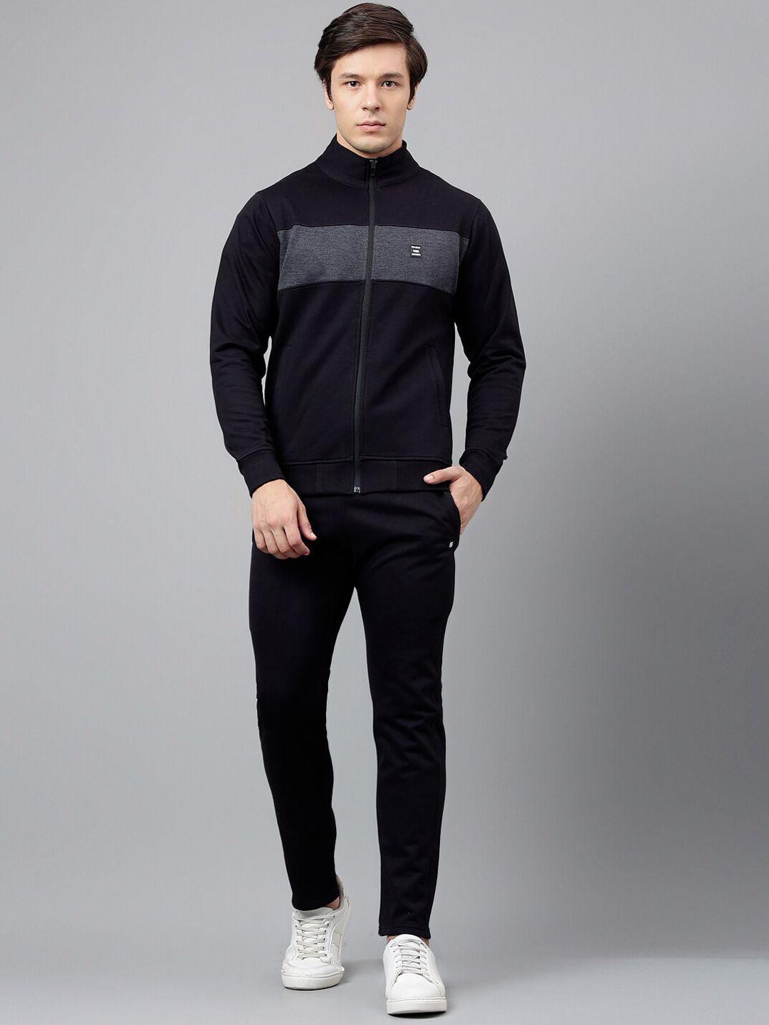 FCK GOLD Mock Collar Relax Sports Tracksuit