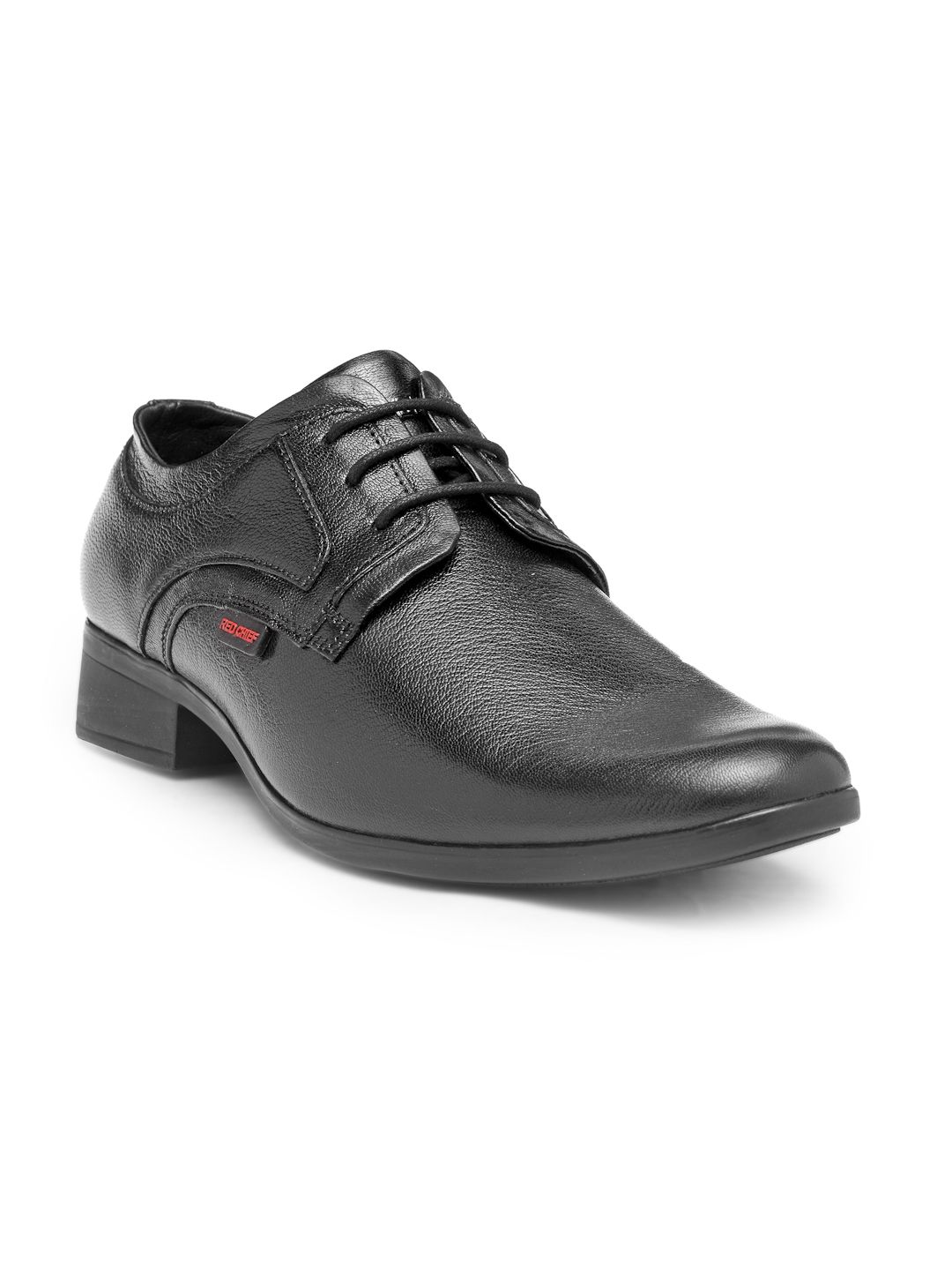 Red Chief Men Black Leather Semiformal Derbys