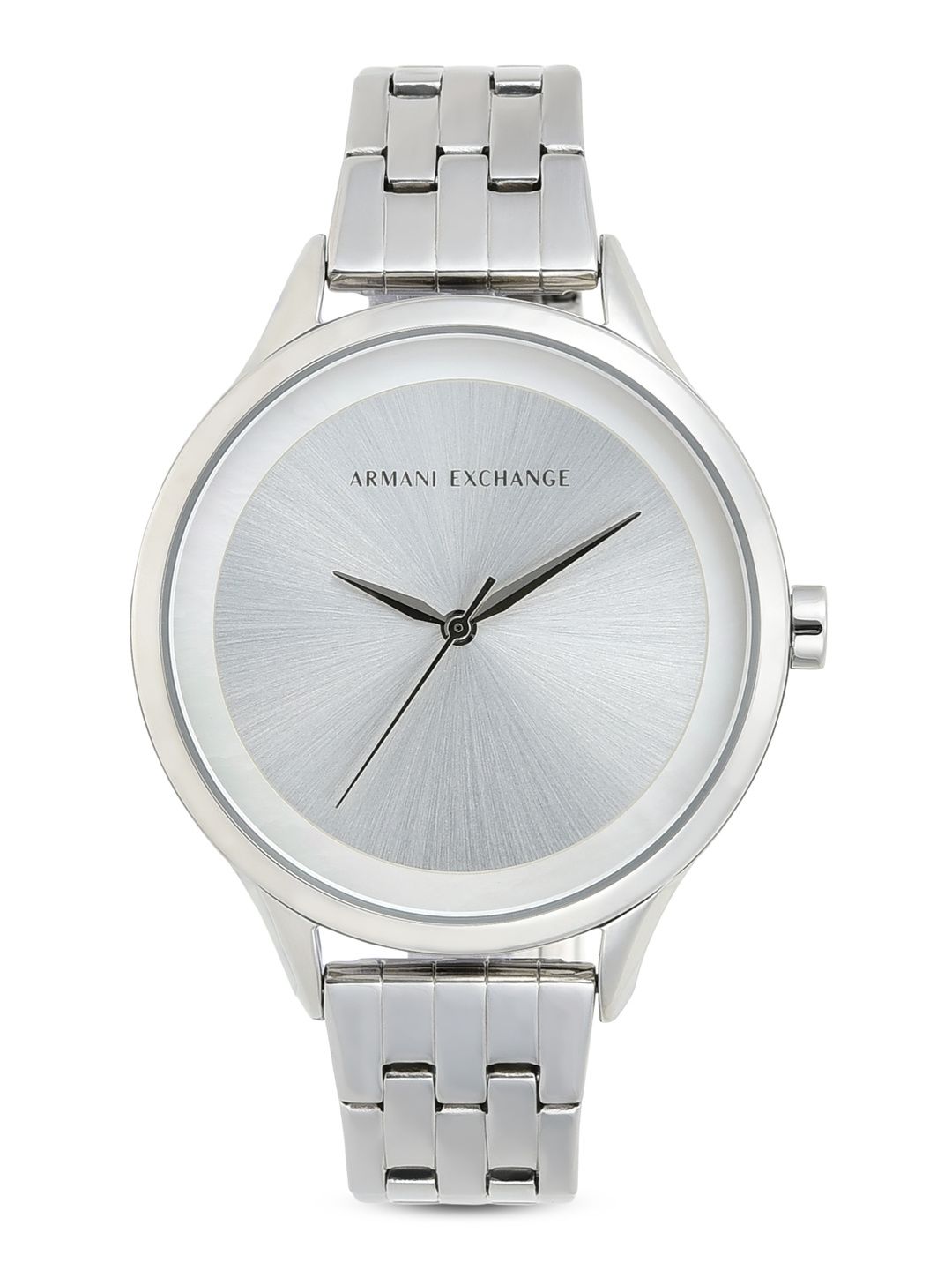 Armani Exchange Women Silver-Toned Analogue Watch Price in India