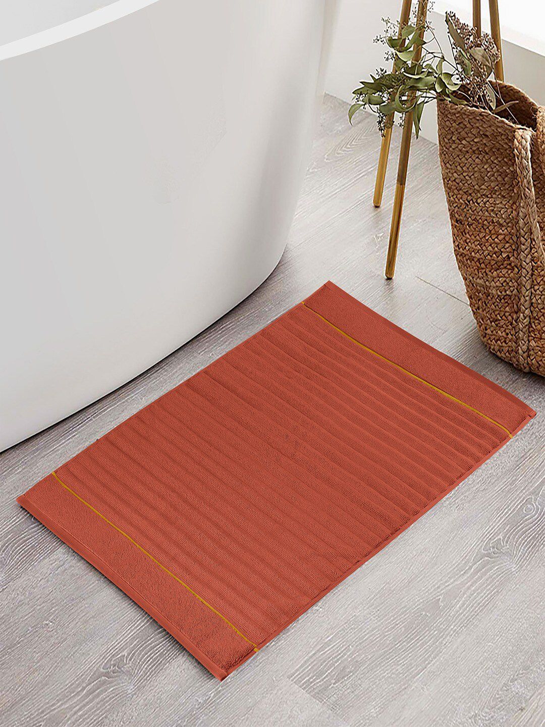 Himeya Red 800 GSM Cotton Bath Rugs