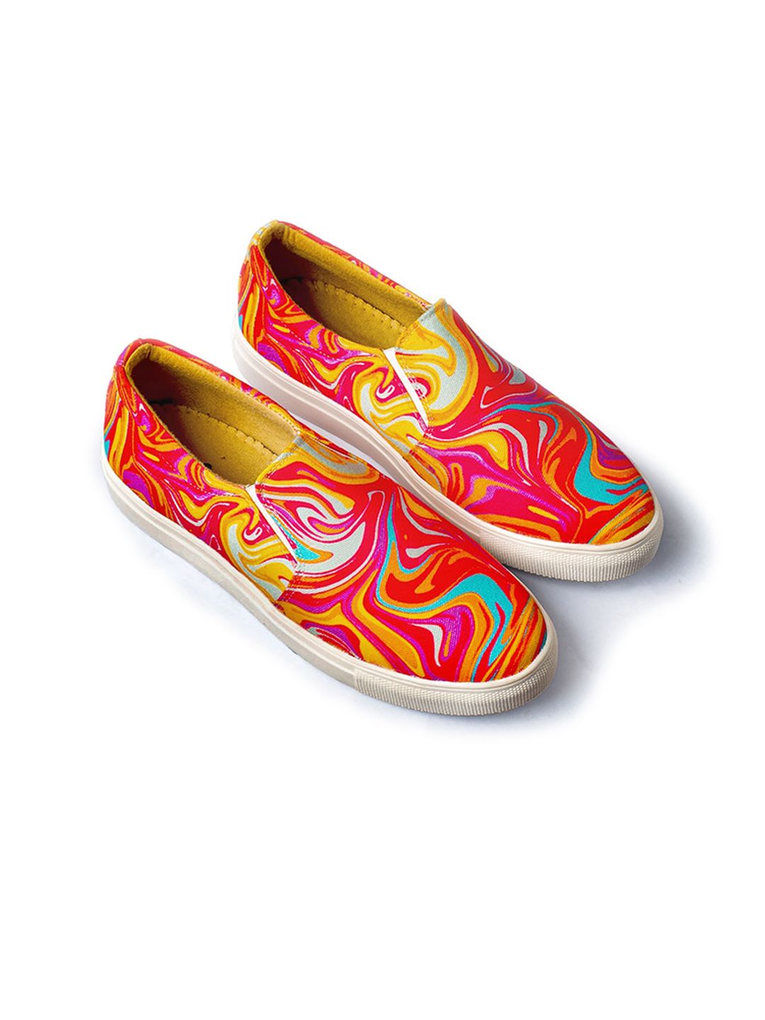 KobSook Women Sweat Absorption Lightweight Abrasion Slip Resistant Canvas Slip-On Sneakers