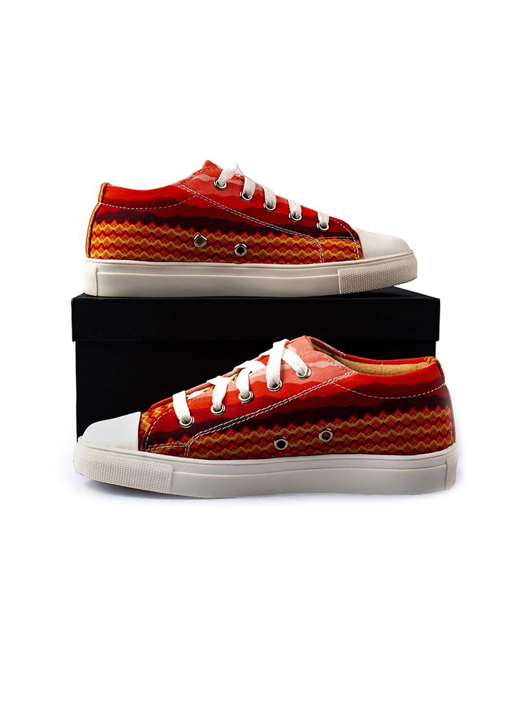 KobSook Women Printed Lightweight Canvas Sneakers