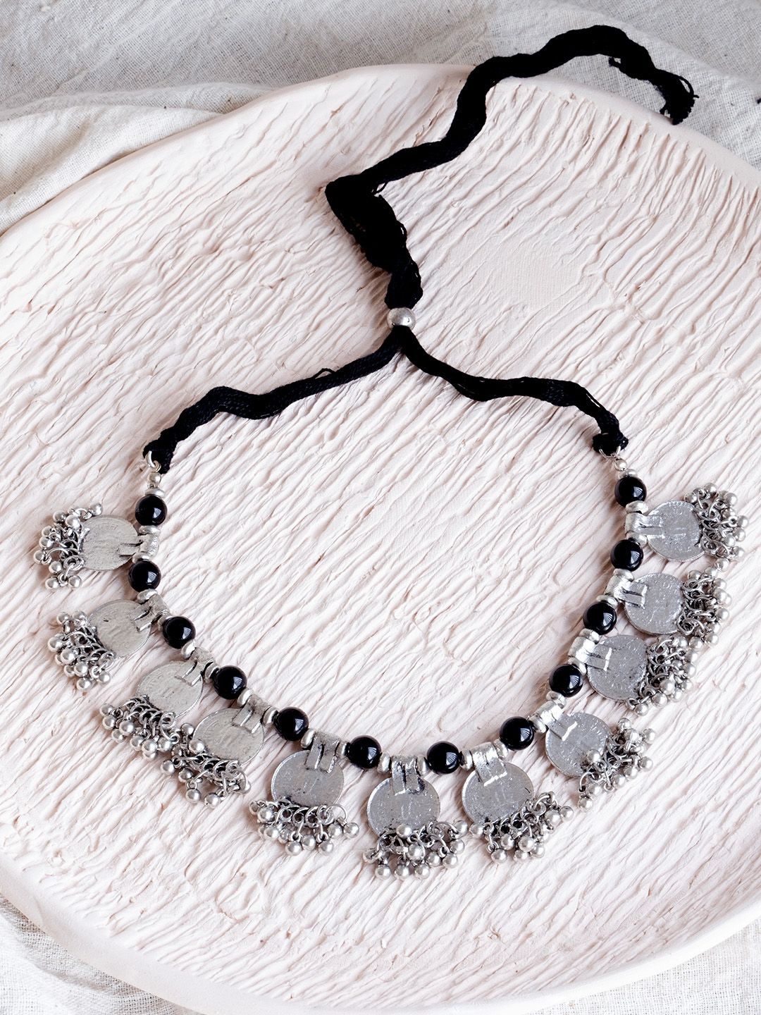 Infuzze Silver-Toned Metal Necklace Price in India