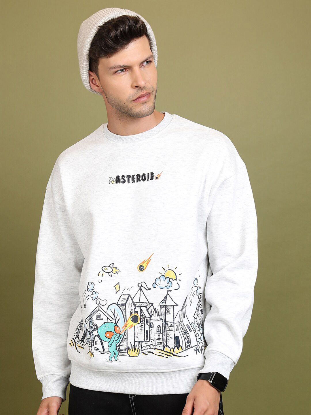 HIGHLANDER Graphic Printed Pullover Sweatshirt