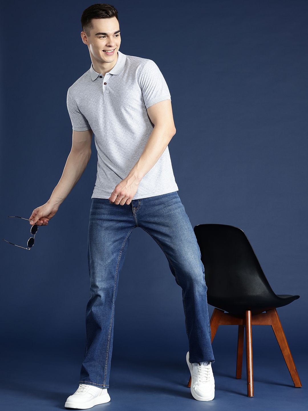 Mast & Harbour Men Polo Collar T-shirt