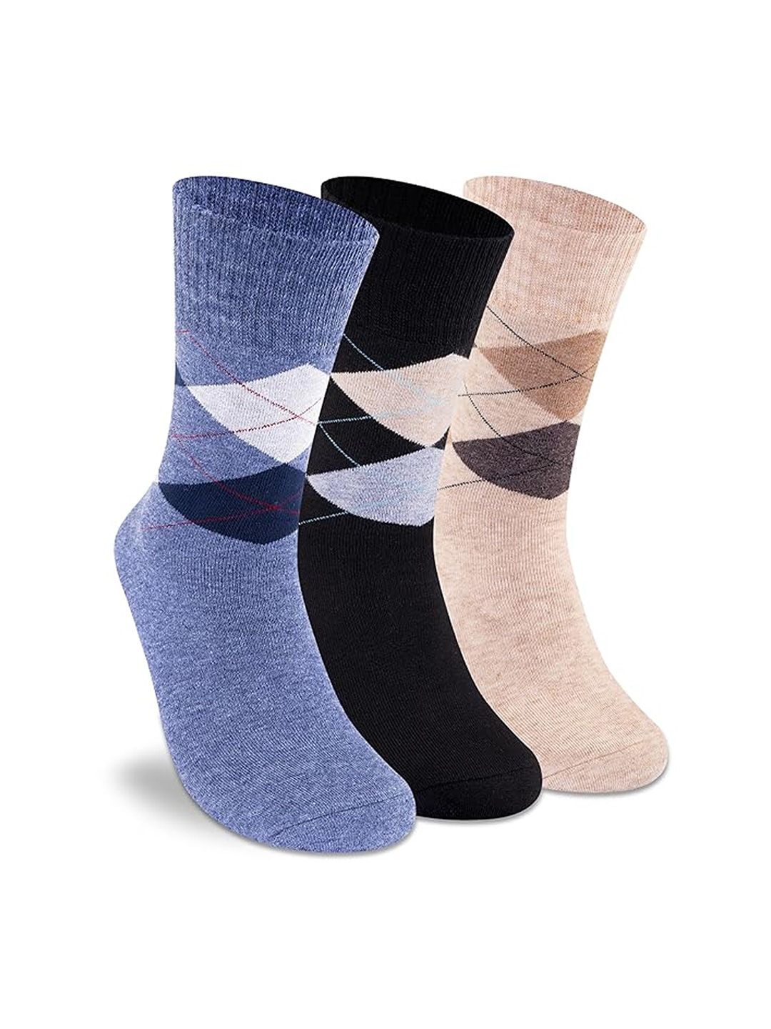 Supersox Men Pack Of 3 Winter Thermal Regular Length Cotton Socks
