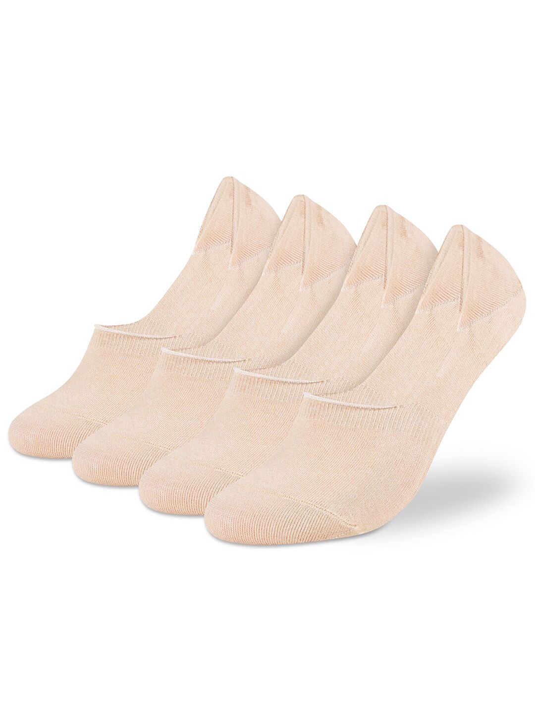 Supersox Men Pack Of 4 Anti-Slip Pure Cotton Shoe Liners