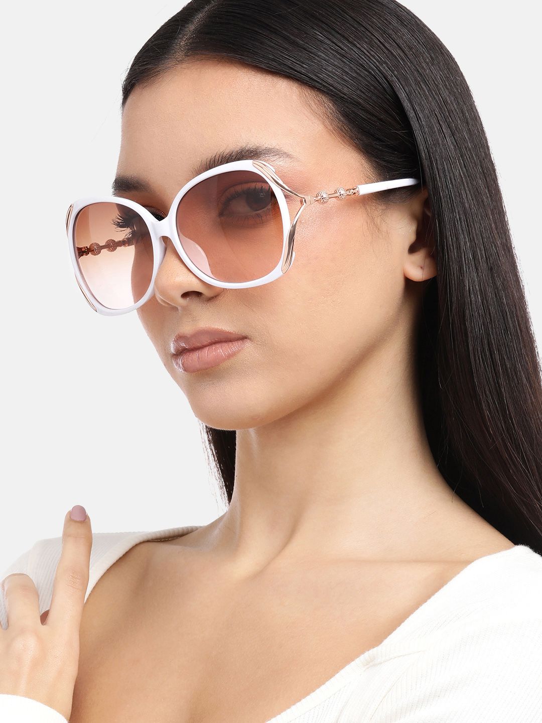 Carlton London Premium Women Oversized Sunglasses with UV Protected Lens CLSW286