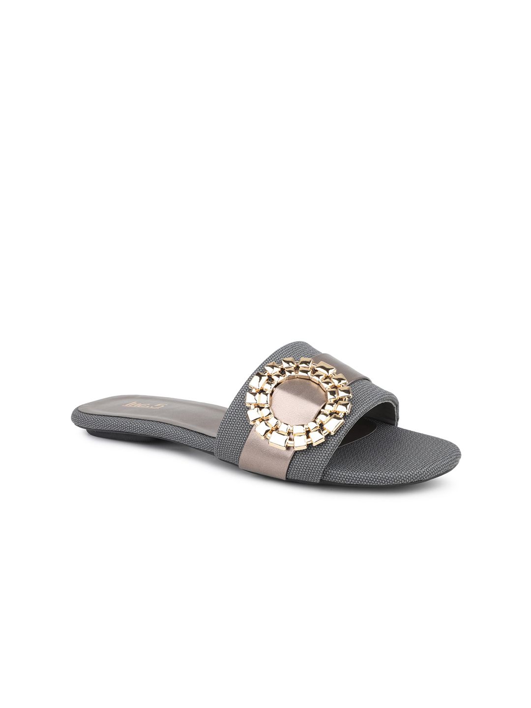 Inc 5 Embellished Party Open Toe Flats