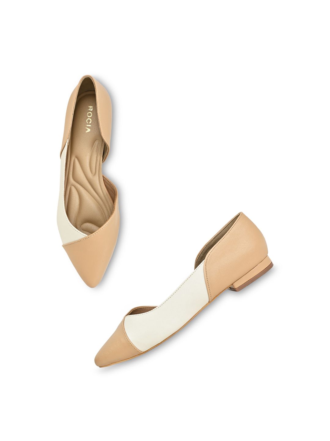 Rocia Women Colourblocked Pointed Toe Ballerinas