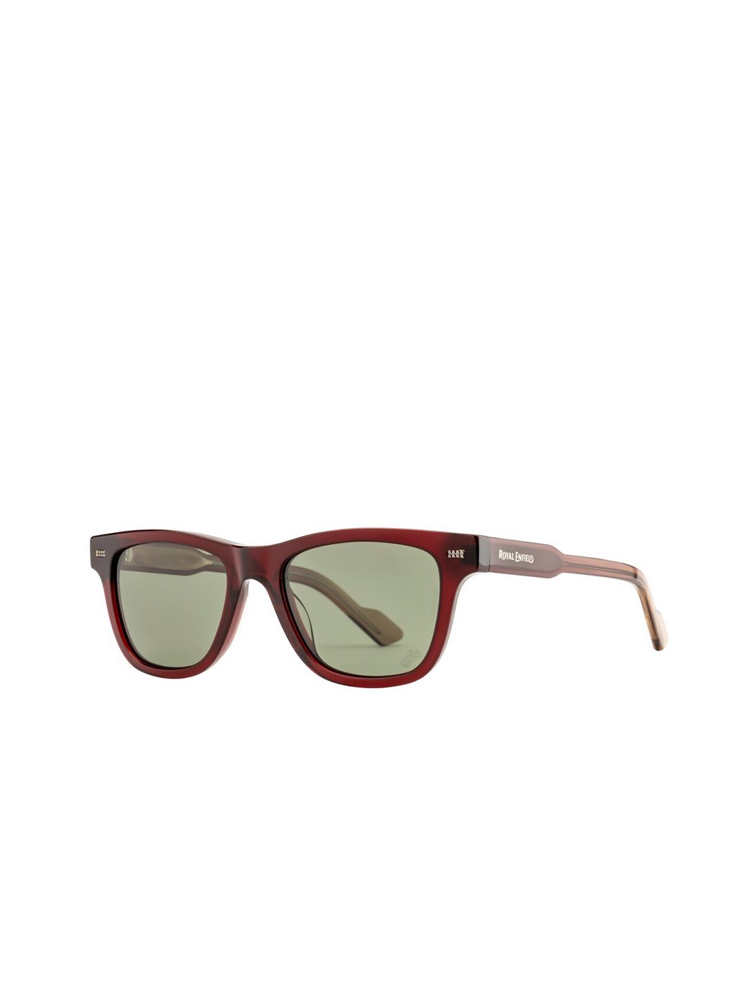 Royal Enfield Men Wayfarer Sunglasses with Polarised and UV Protected Lens RE-20012-C02