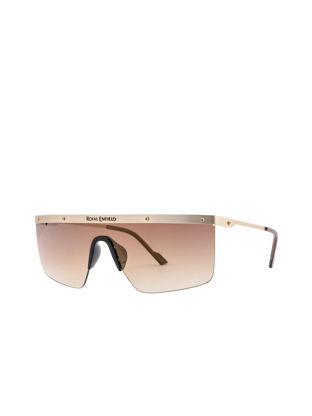 Royal Enfield Men Shield Sunglasses with UV Protected Lens RE-20004-C02