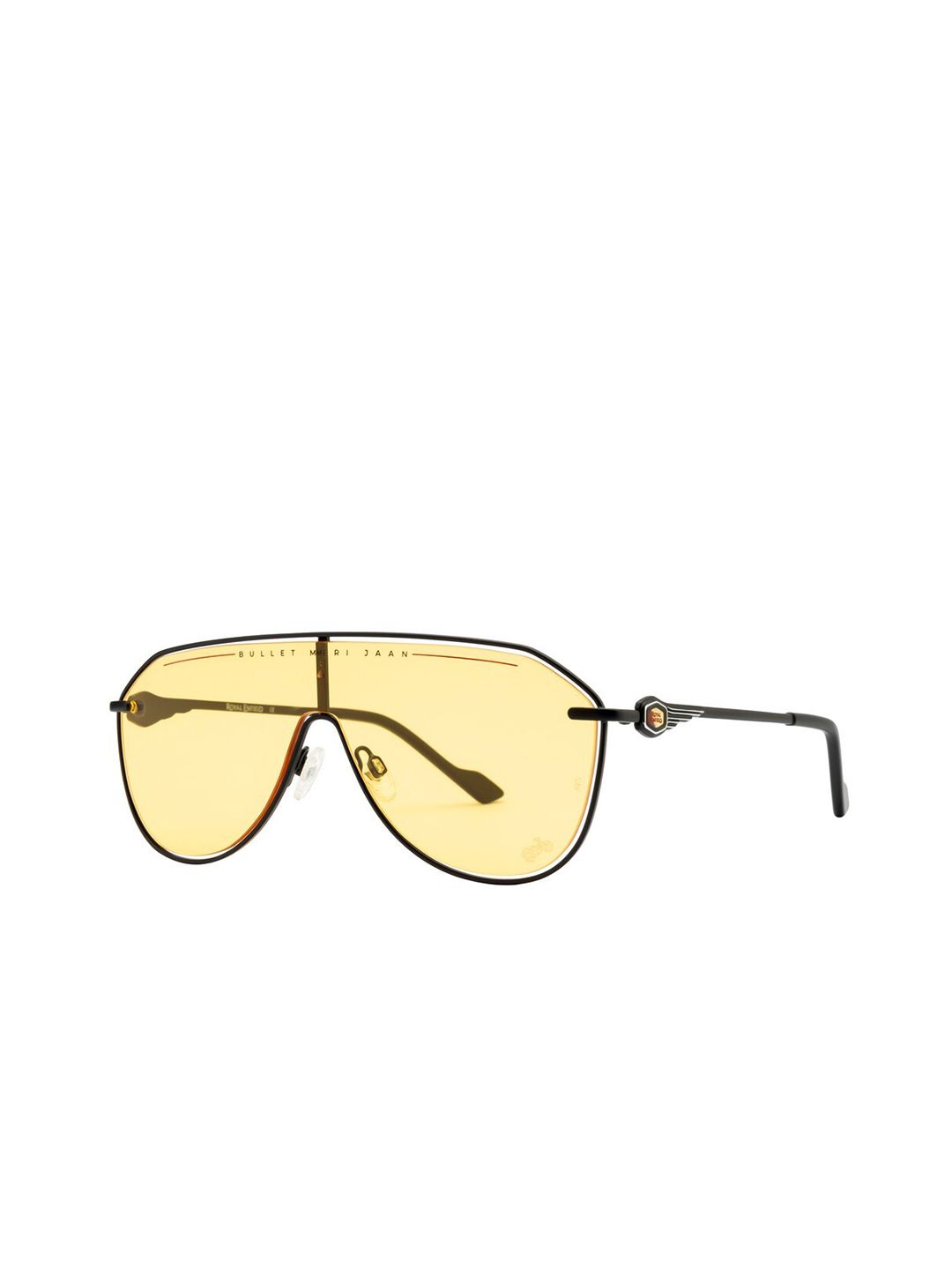 Royal Enfield Men Shield Sunglasses with UV Protected Lens RE-20003-C01