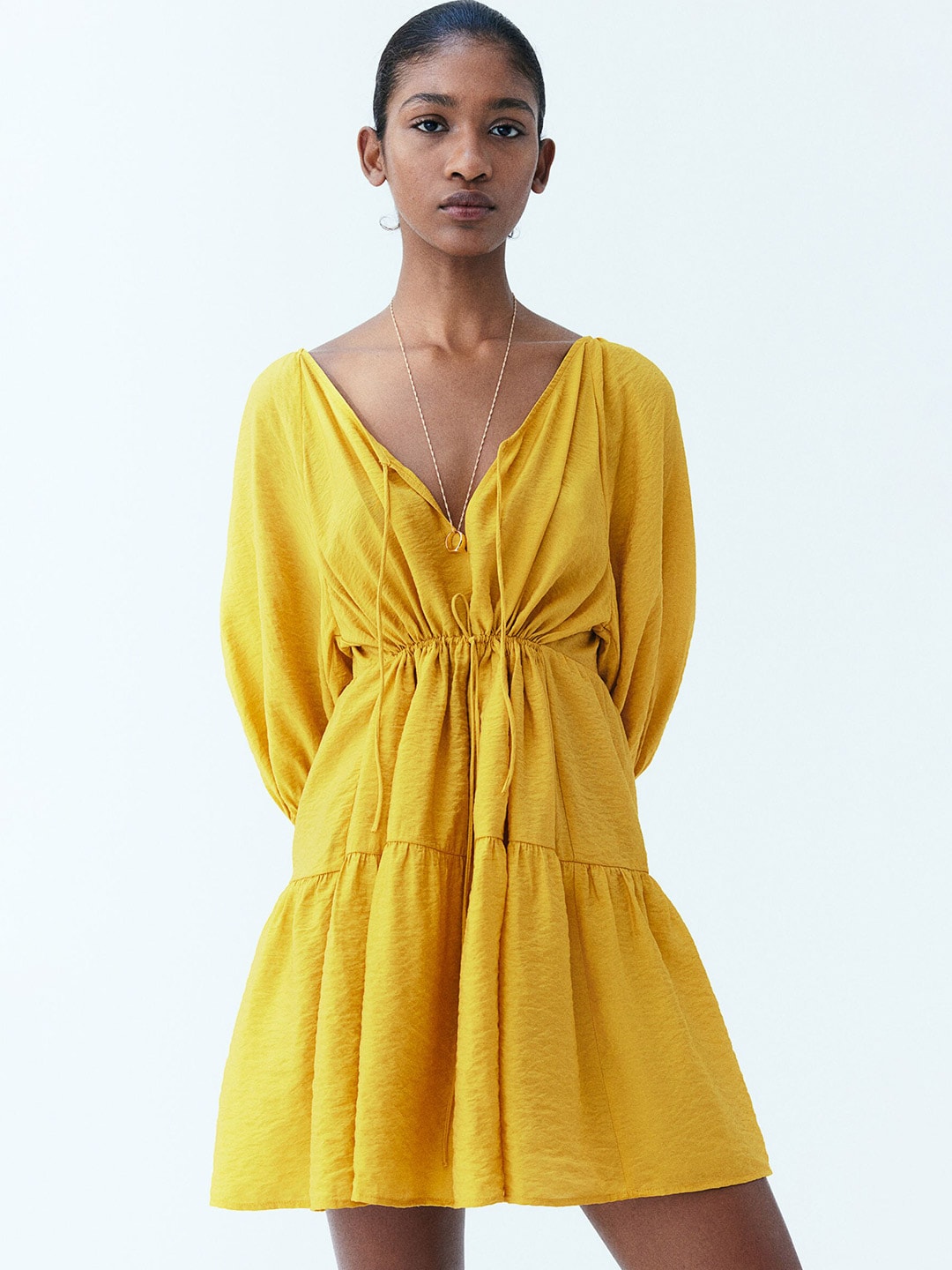 H&M Drawstring-Detail Dress Price in India