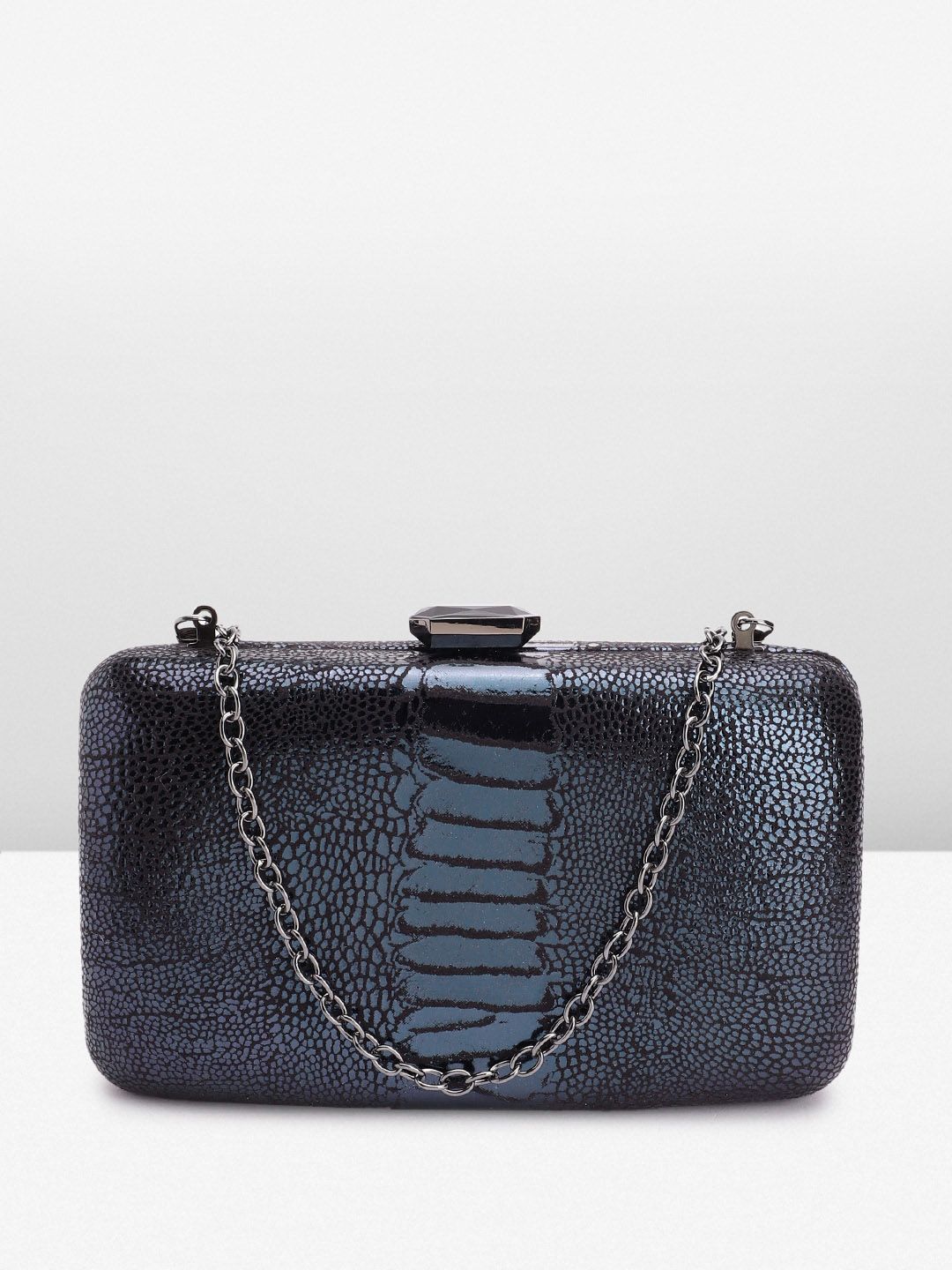 Lino Perros Lino Perros Snake Skin Textured Box Clutch