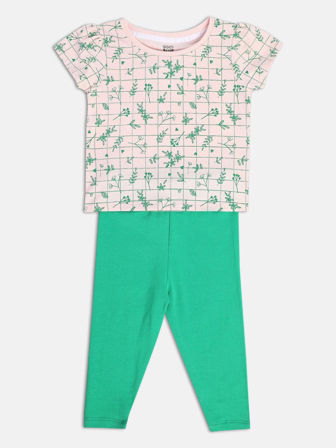 MINI KLUB Floral Printed Pure Cotton Clothing Set