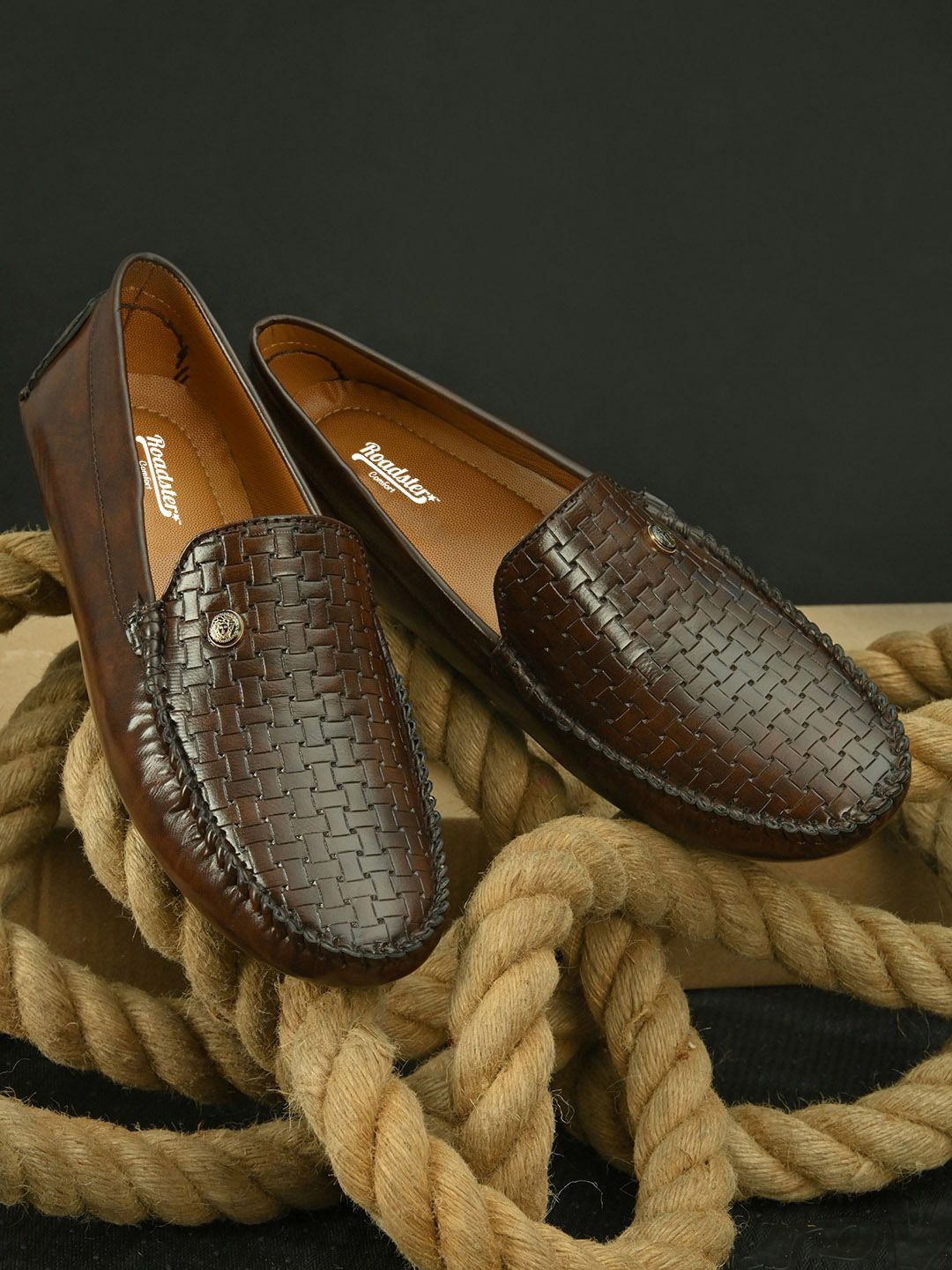 The Roadster Lifestyle Co. Men Brown Moisture Wicking Lightweight Loafers