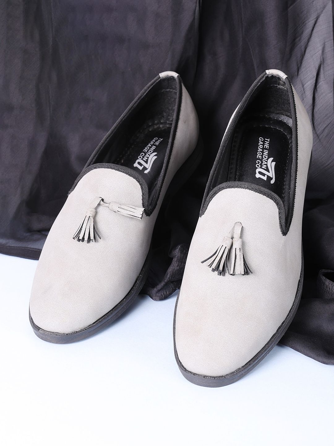 The Indian Garage Co Men Suede Athletic Insole Tassel Loafers