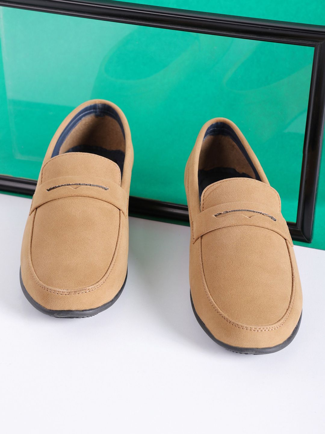 The Indian Garage Co Men Comfort Insole Penny Loafers