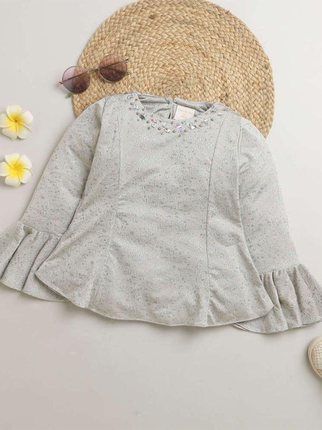Tiny Girl Girls Bell Sleeve Top Price in India