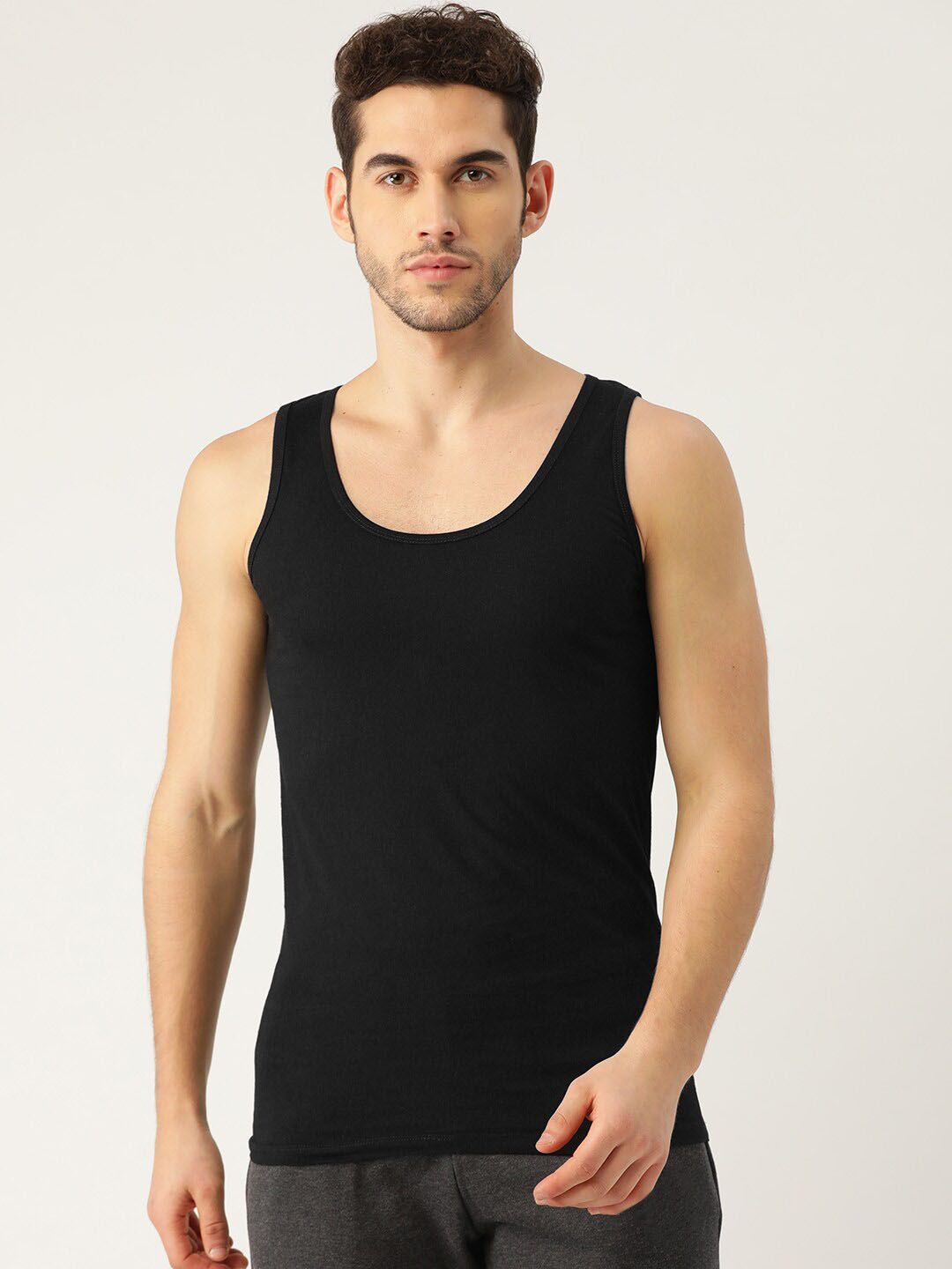 The Roadster Lifestyle Co. Sleeveless Pure Cotton Innerwear Vests