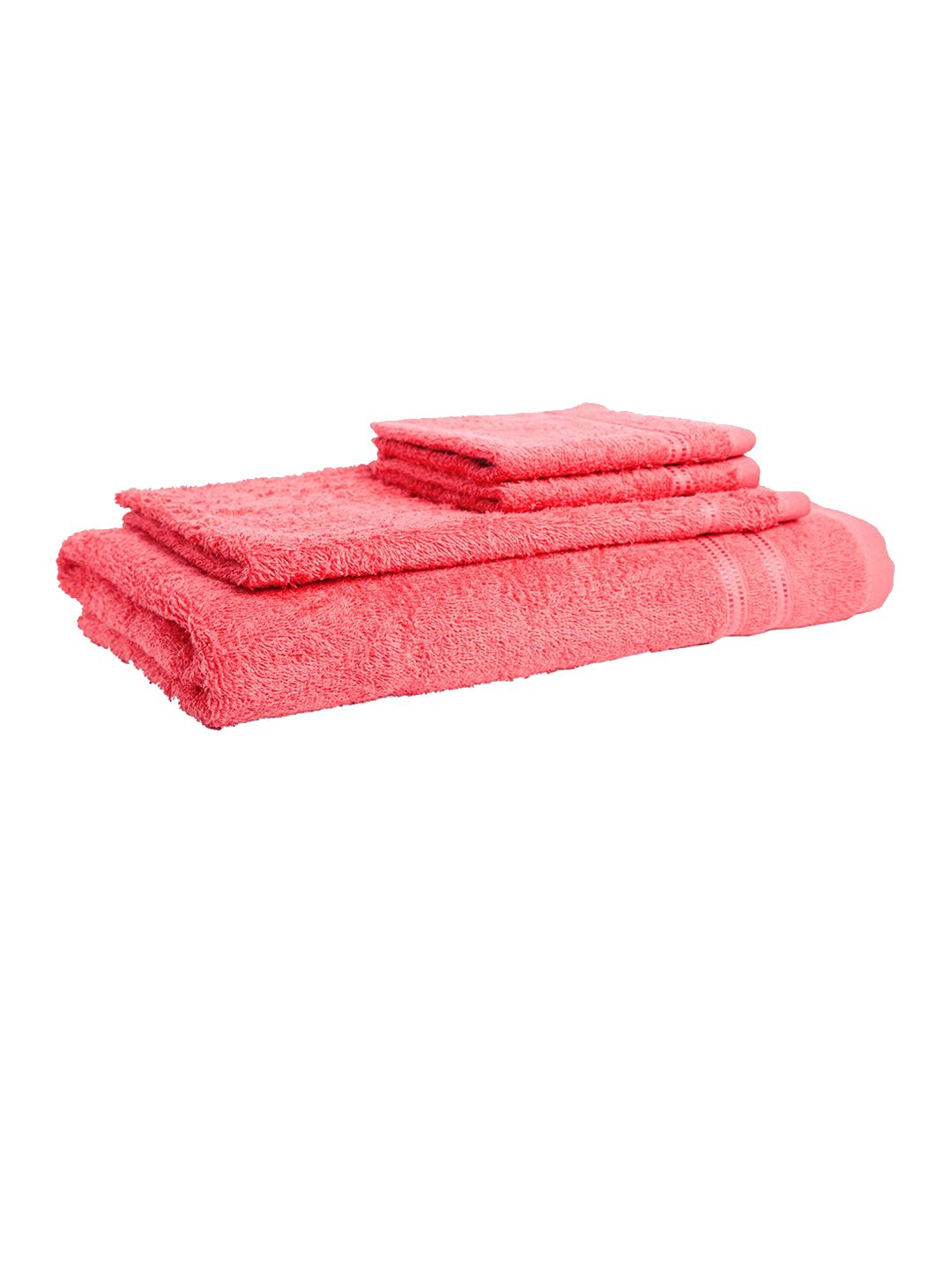 Buy Welspun Coral 4 Pieces Cotton 380 GSM Towel Set - Towel Set