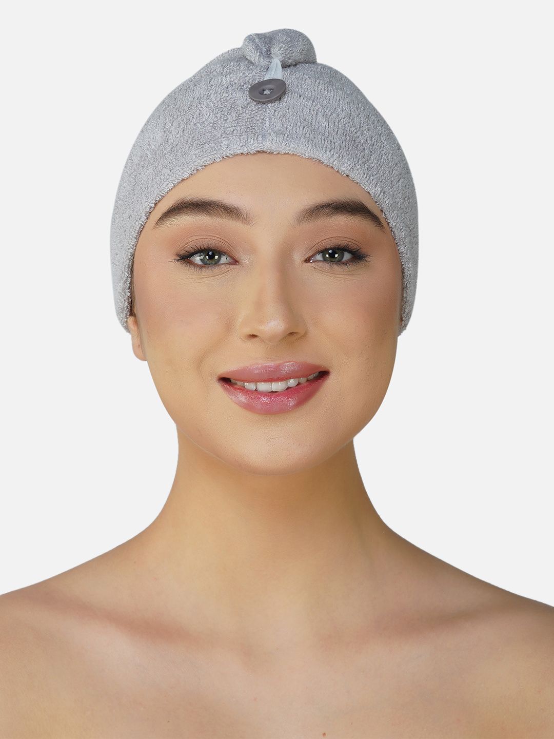 RANGOLI Grey Bamboo 500 GSM Hair Towel Wrap