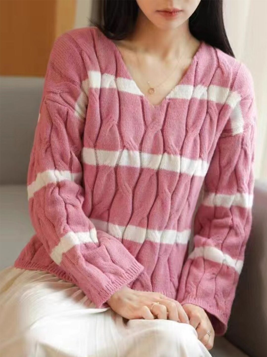 StyleCast Pink Striped Top Price in India