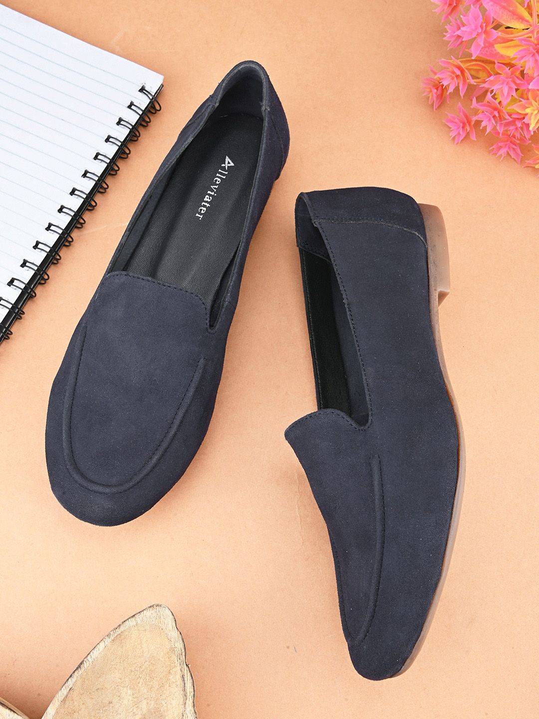 Alleviater Women Leather Comfort Insole Loafers