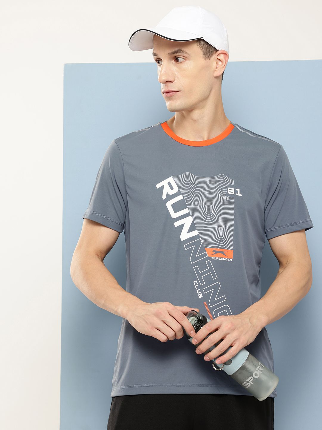 Slazenger Printed Running Ultra-Dry T-shirt