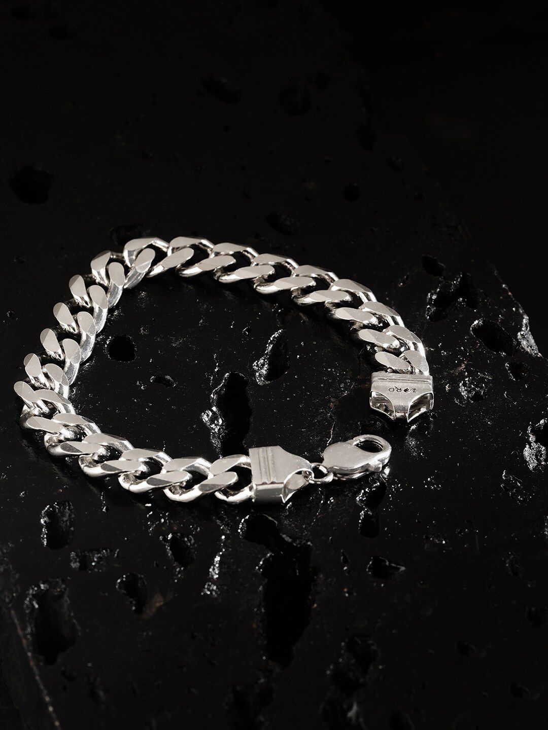 Buy ZORD Men 925 Sterling Silver Silver-Plated Link Bracelet