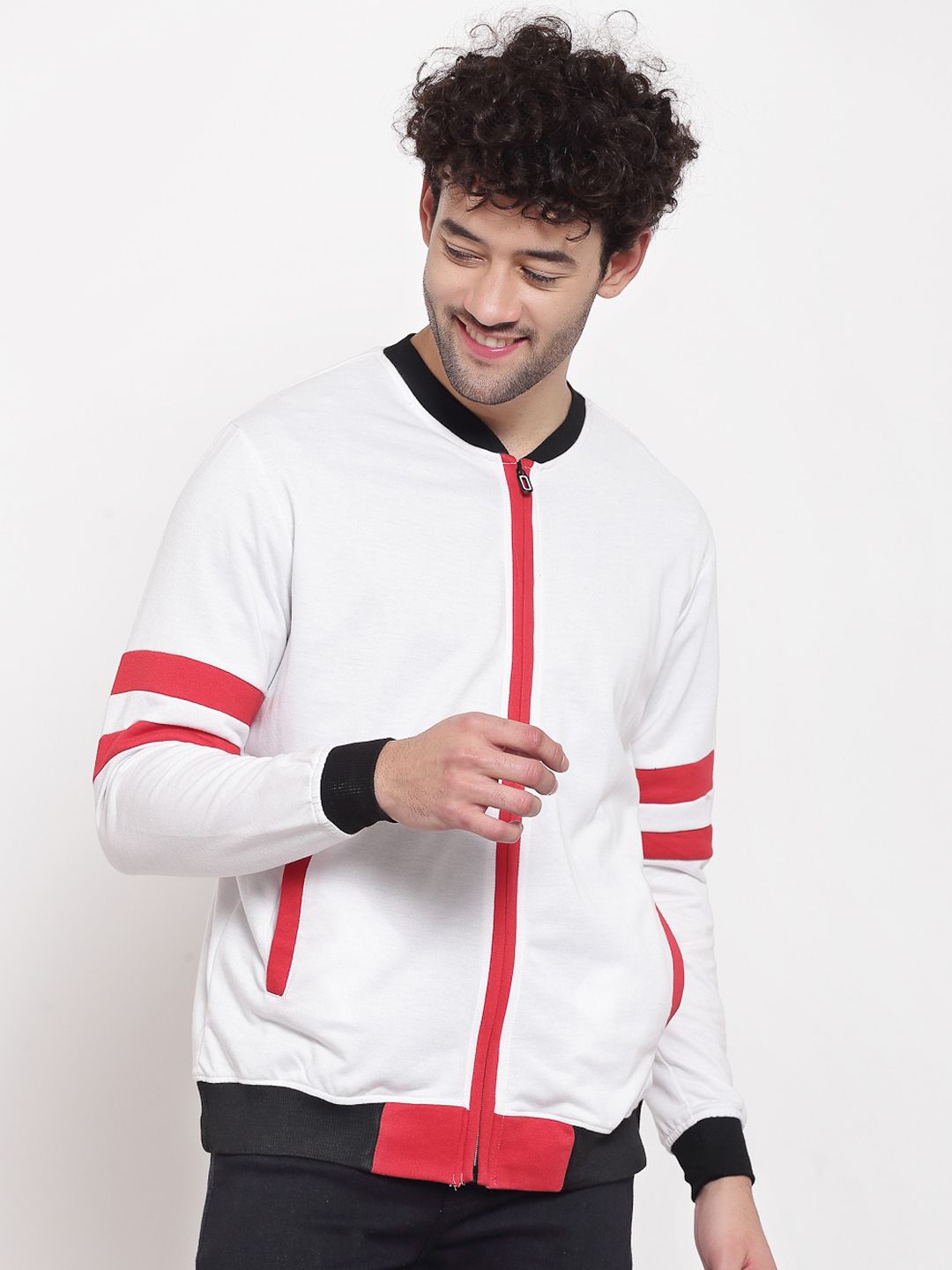 PAUSE SPORT Lightweight Stand Collar Bomber Jacket
