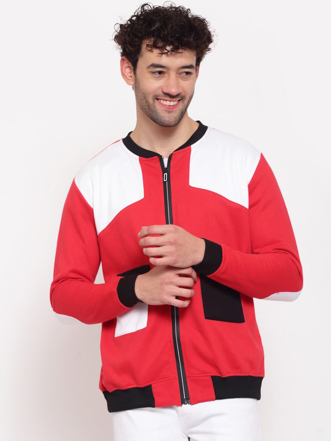 PAUSE SPORT Lightweight Colorblocked Cotton Bomber Jacket