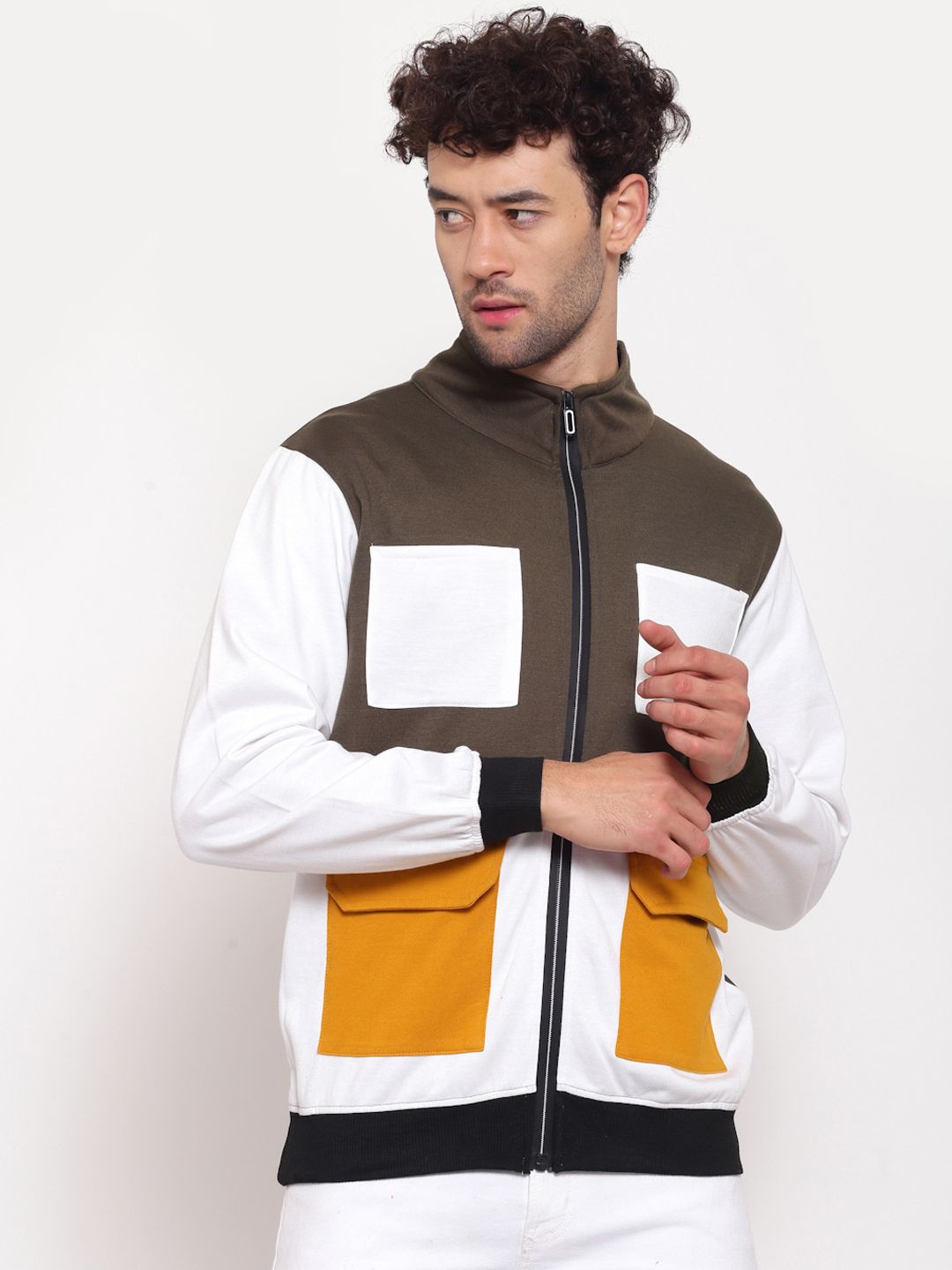 PAUSE SPORT Lightweight Colorblocked Cotton Bomber Jacket