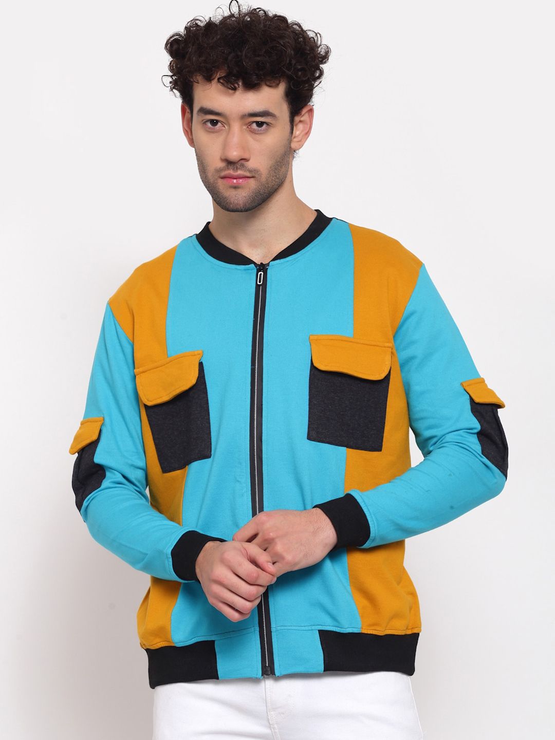 PAUSE SPORT Colourblocked Lightweight Bomber Jacket
