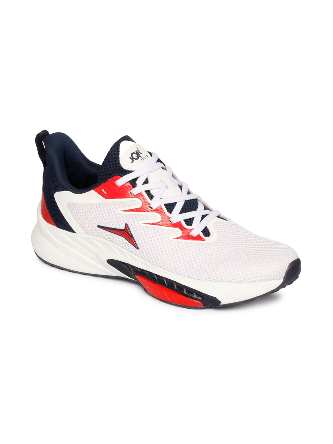 JQR Men WEBSITE White Mesh Running Non-Marking Shoes