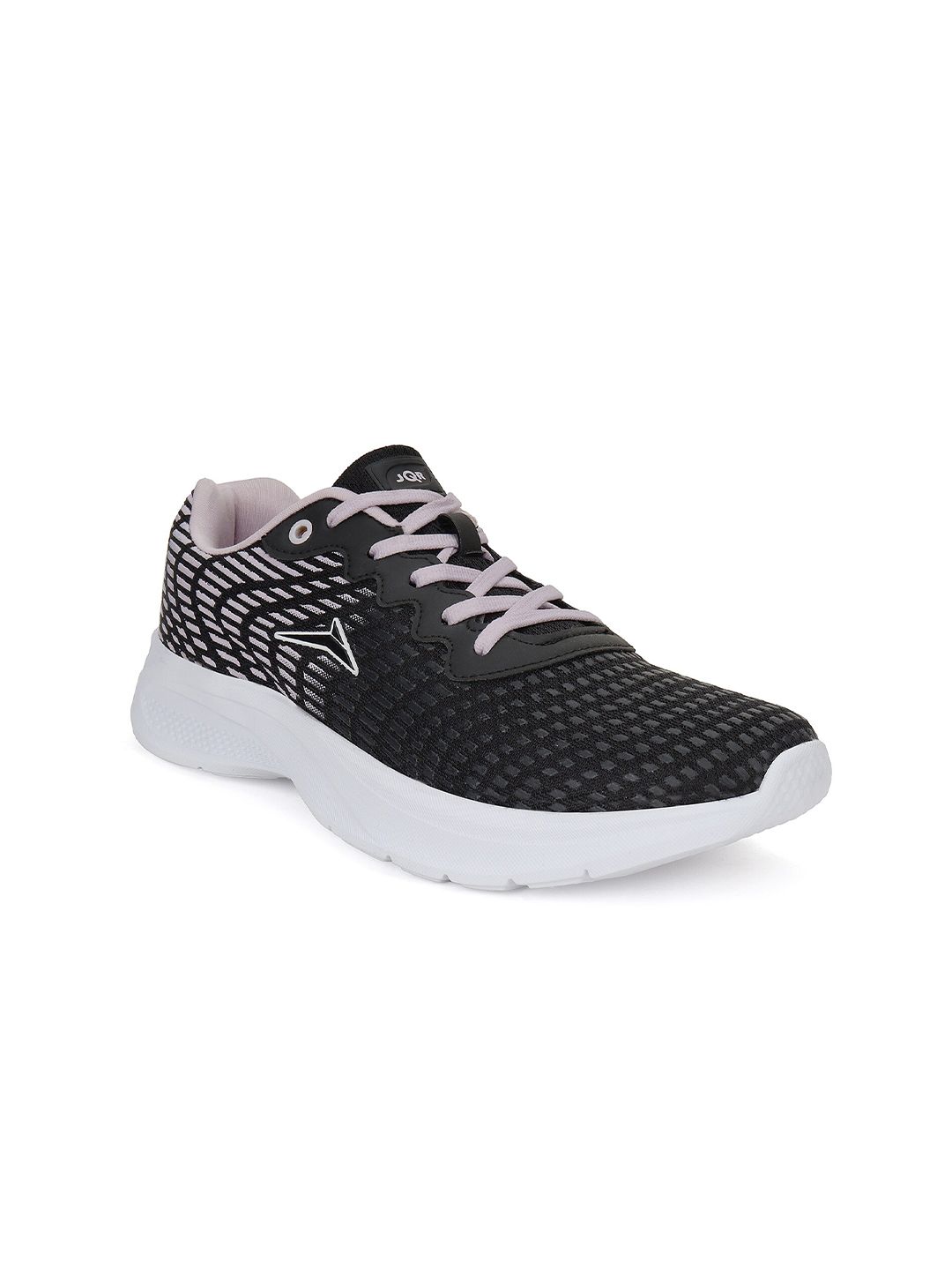 JQR Women MOON-001 Black Mesh Running Non-Marking Shoes