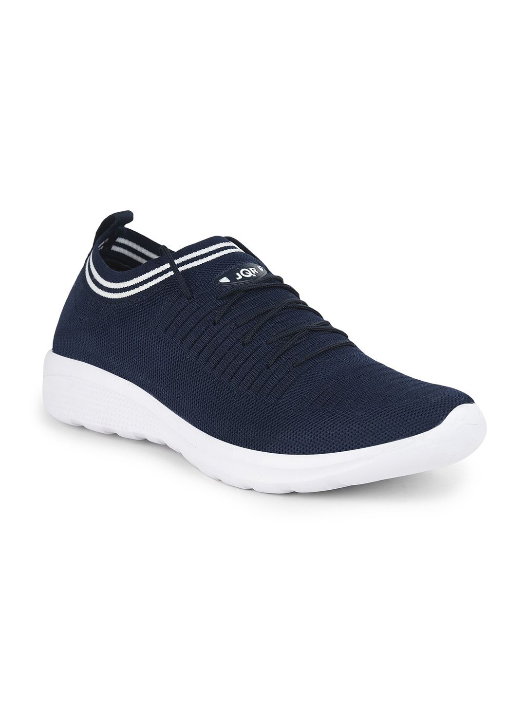 JQR Men MOJ-401 Navy Blue Mesh Running Non-Marking Shoes