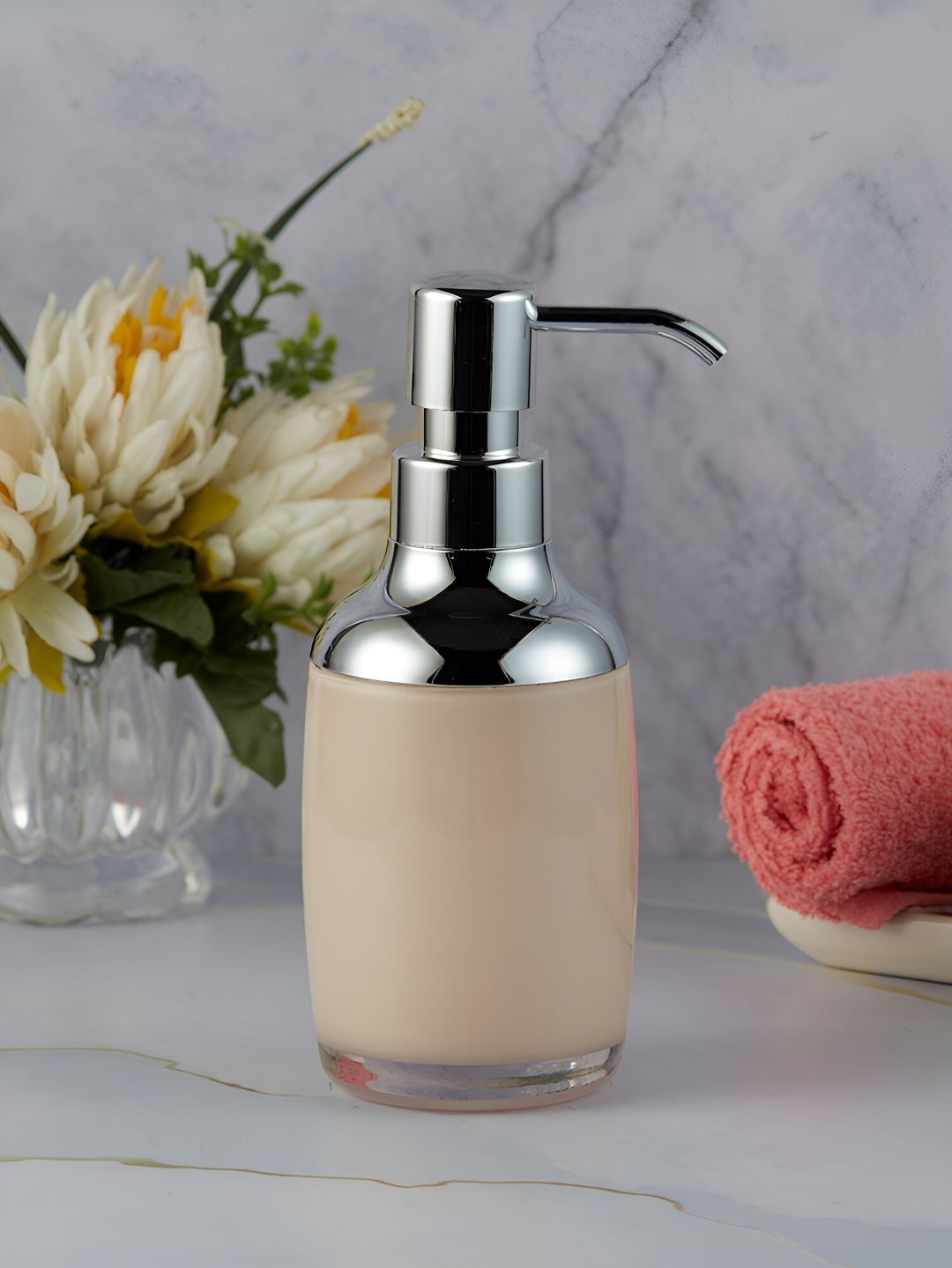 Kookee Beige Ceramic Soap Dispenser