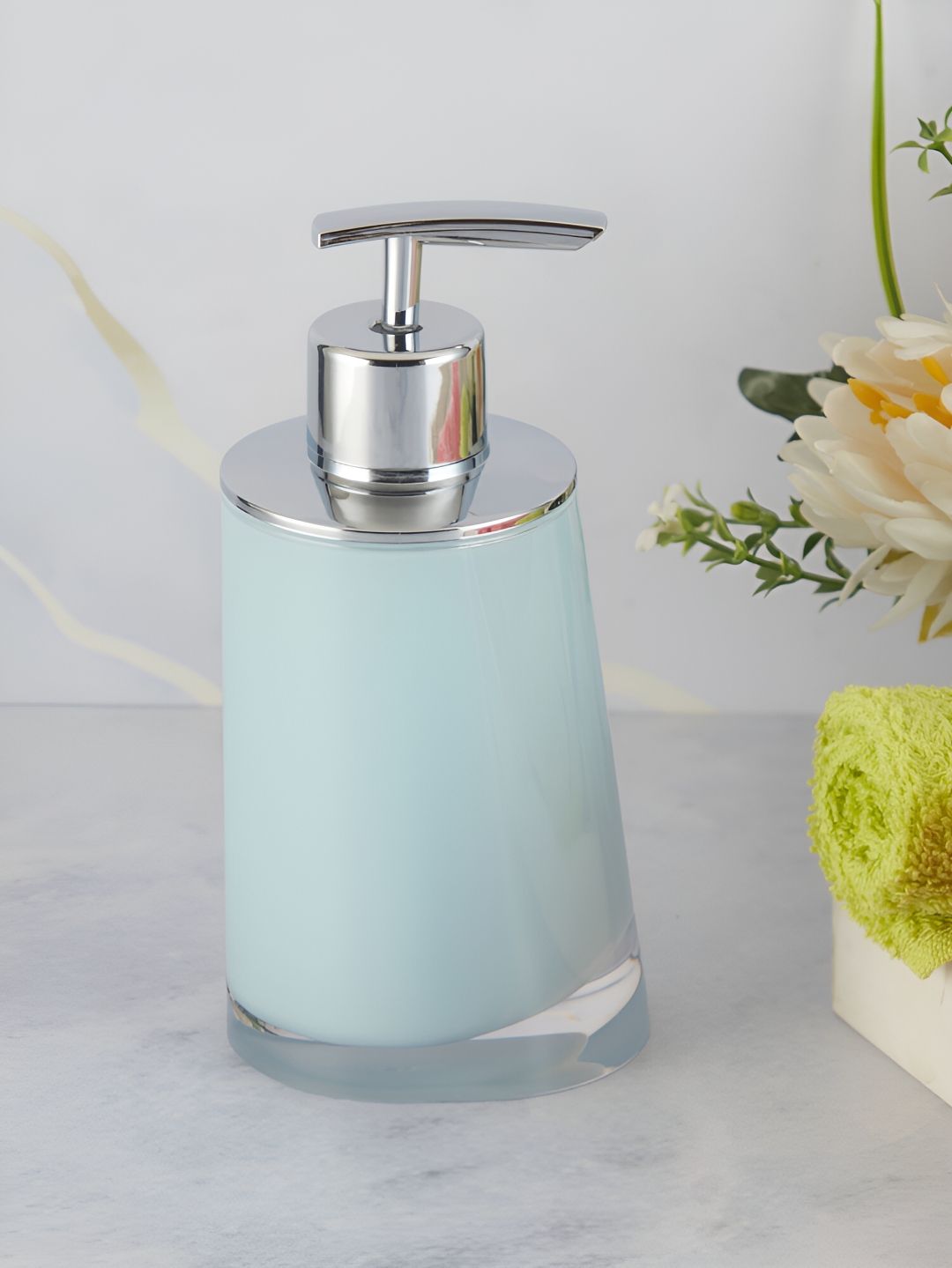 Kookee Blue Abstract Shaped Soap Dispenser