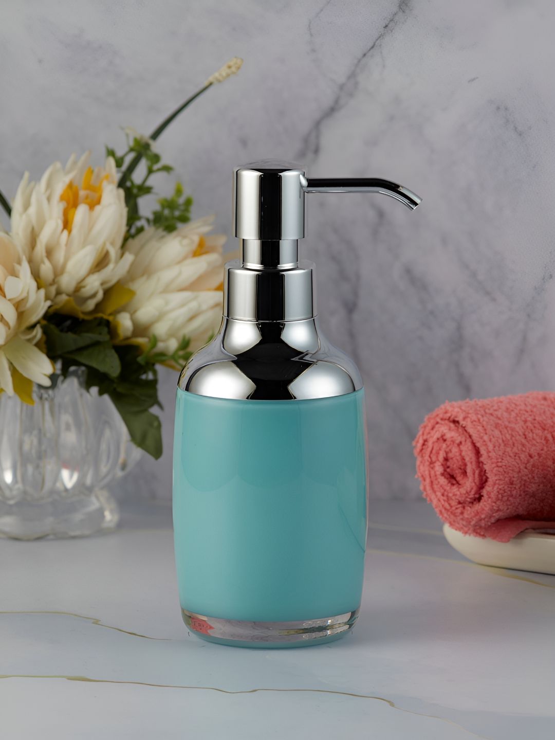 Kookee Blue Ceramic Soap Dispenser