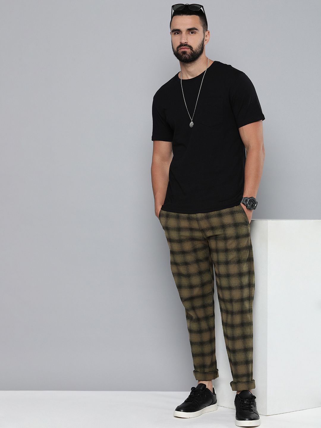 Buy Levis Checked XX Chino Standard Taper Chinos Trousers