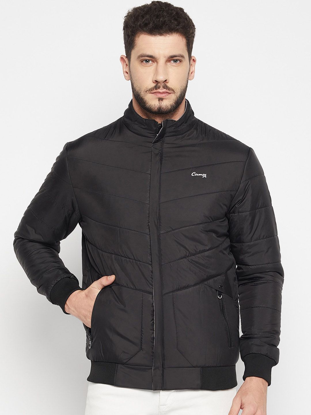 Camey Mock Collar Lightweight Padded Jacket