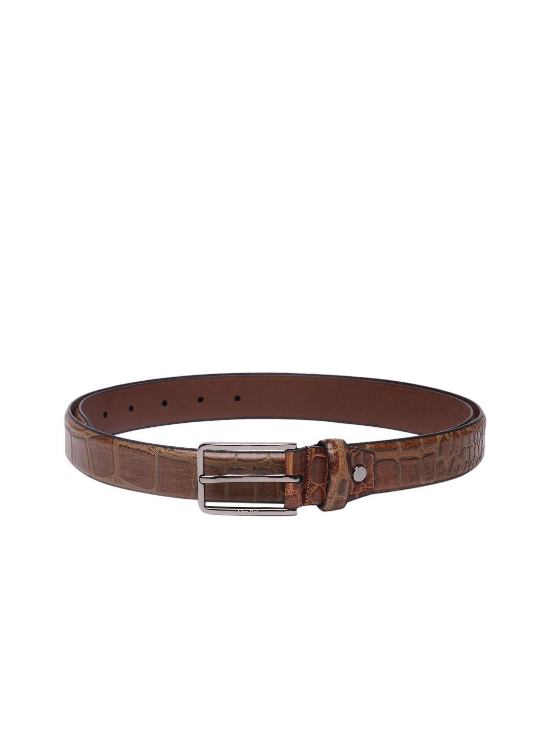 Allen Solly Men Croc Textured Leather Belt