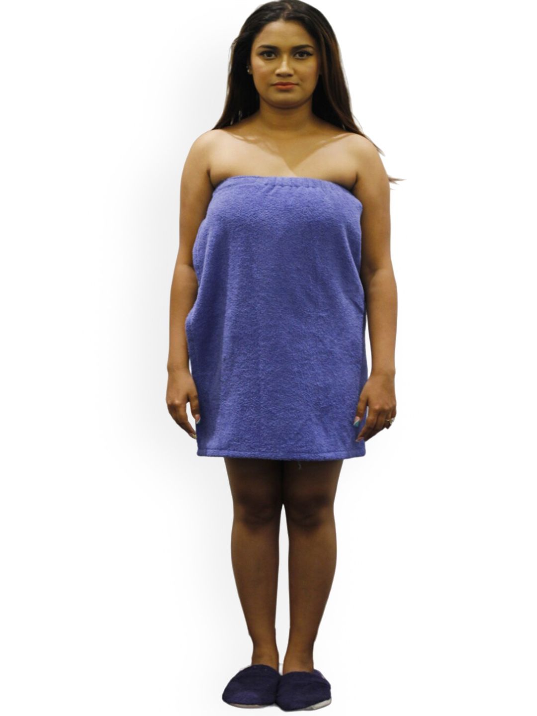 GAB Blue Pure Cotton 385 GSM Body Wrap Bath Towel
