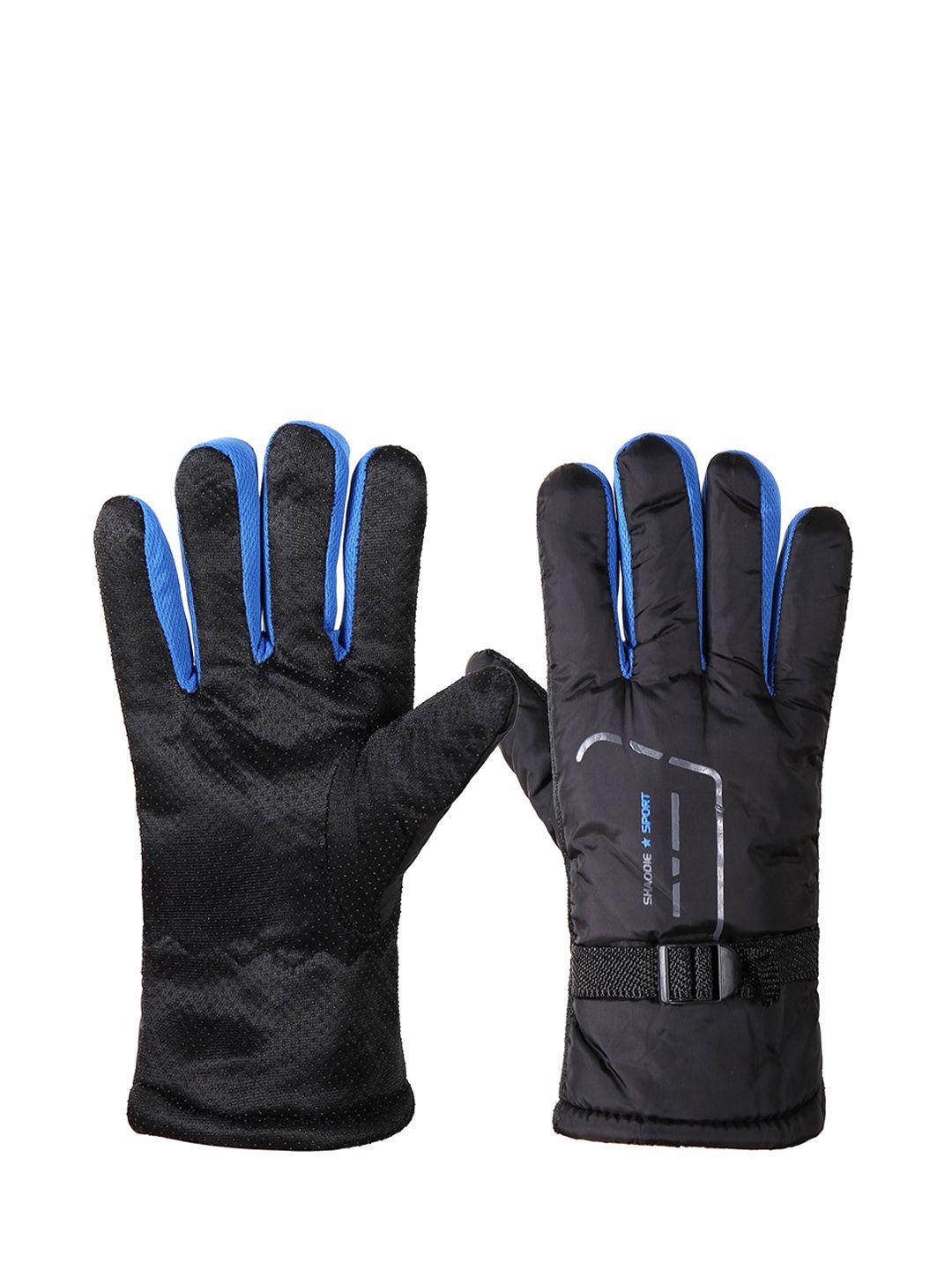 Alexvyan Men Protective Snow & Wind Proof Fur-Inside Thermal Riding Winter Soft Gloves